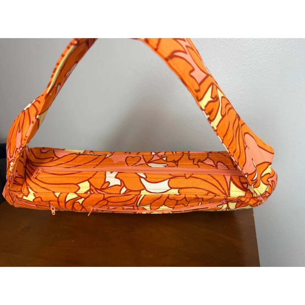 Amy Butler Shoulder Bag Women's Rowan Sweet Life Orange Floral Hobo Retro Canvas